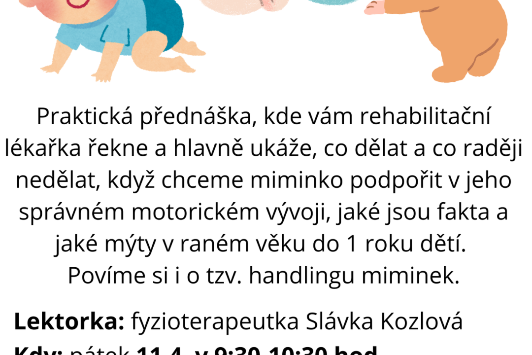 Beseda s dětskou fyzioterapeutkou