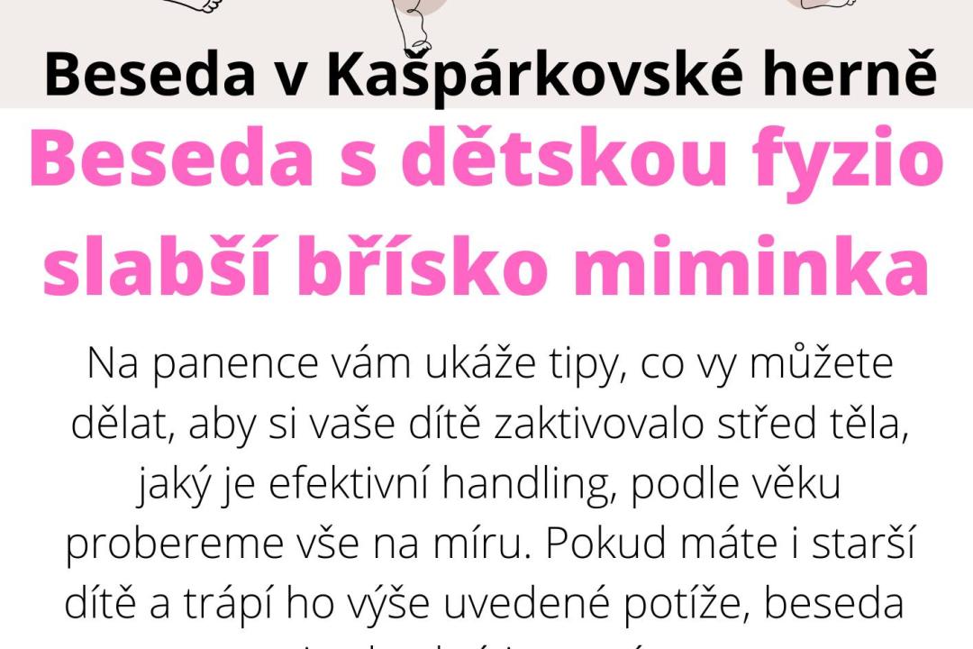 Beseda - s dětskou fyzioterapeutkou