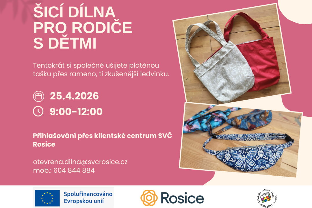 Šicí dílna pro rodiče s dětmi